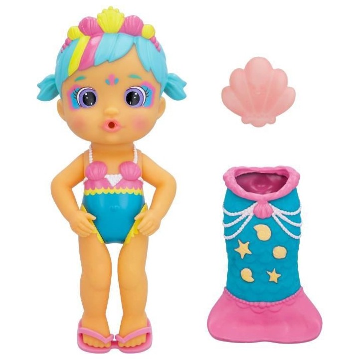 Poupée de bain Bloopies Magic Tail - Bleu - A partir de 18 mois