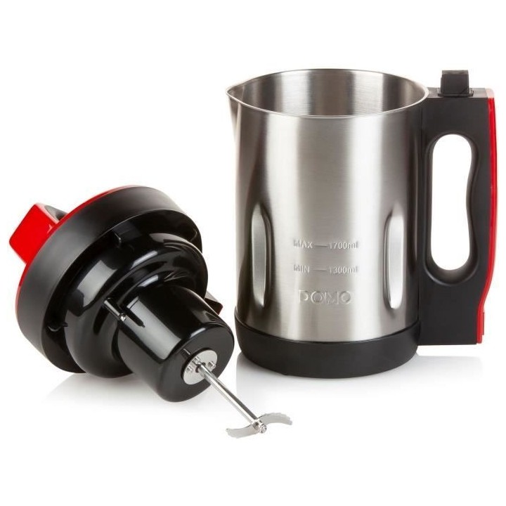 Blender chauffant DOMO - gris - 1,7L - 6 programmes – 1000 Watt - DO