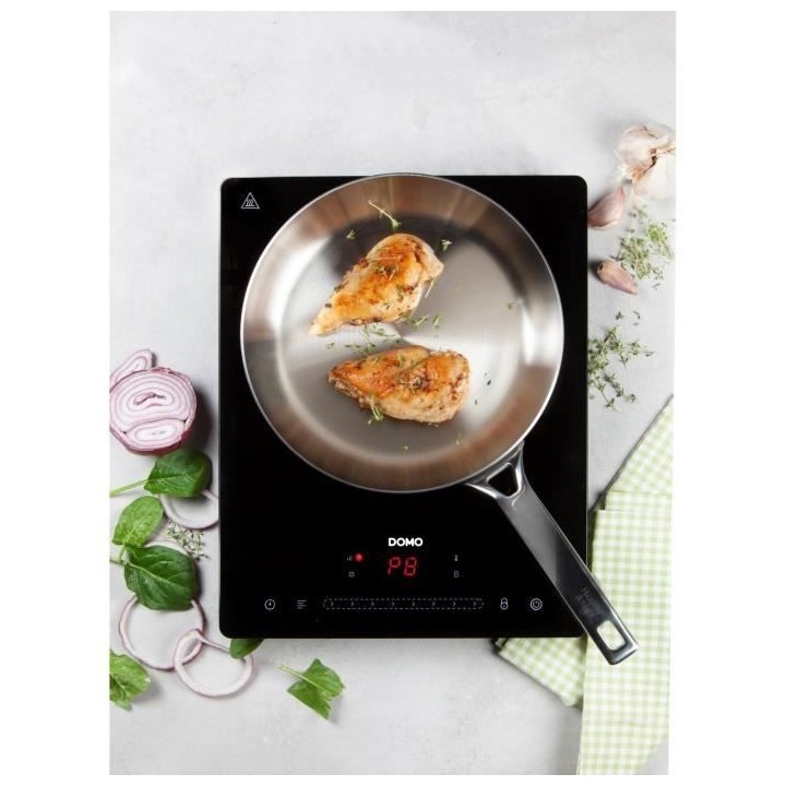 DOMO DO332IP - Plaque a induction 1 feu - 2000W - Touchscreen - Minute