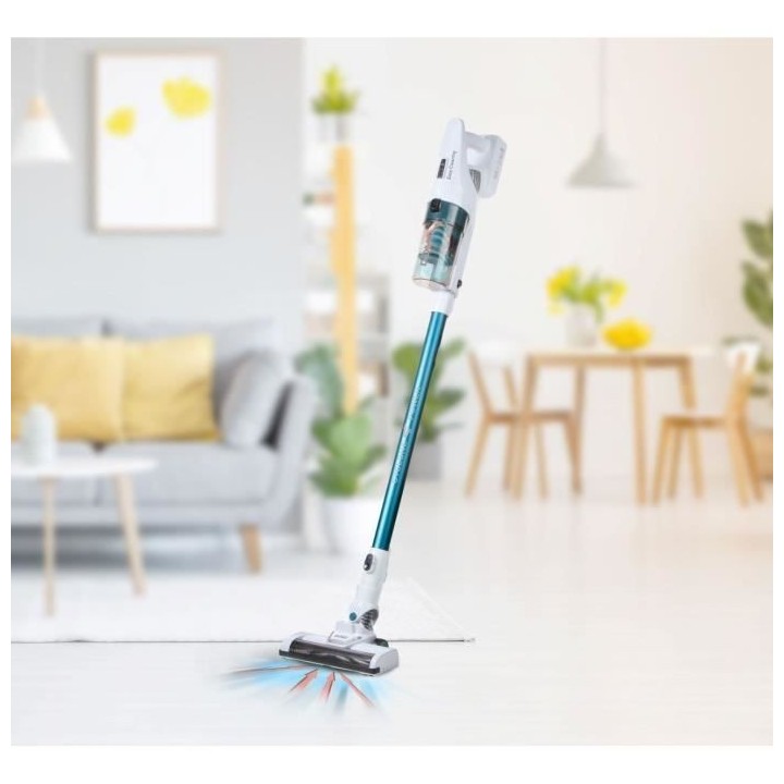 DOMO DO233SV - Aspirateur balai sans fil 2-en-1 - 2 vitesses - Systeme