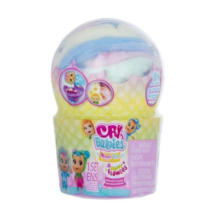 IMC TOYS - Capsule Happy Flowers + Poupon - CRY BABIES MAGIC TEARS - 8