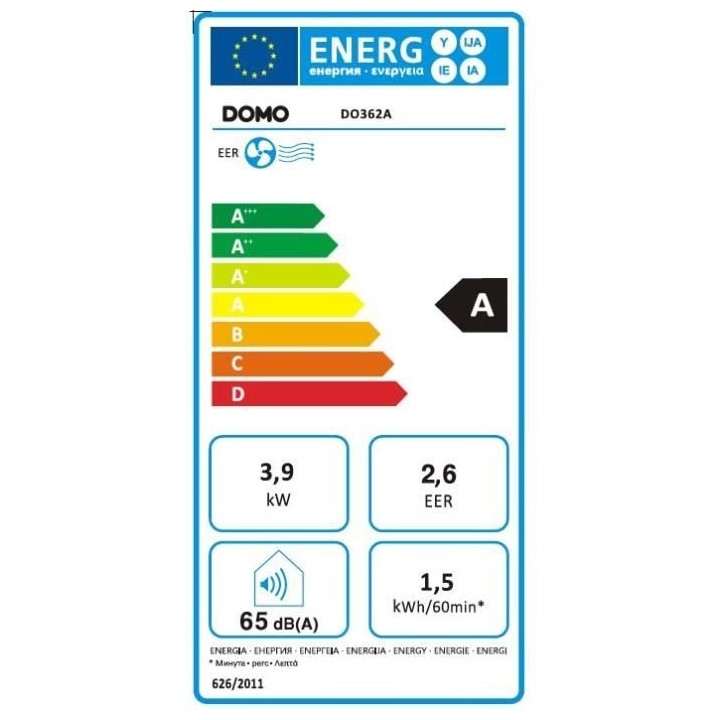 Climatiseur mobile - DOMO - DO362A - 1890 W