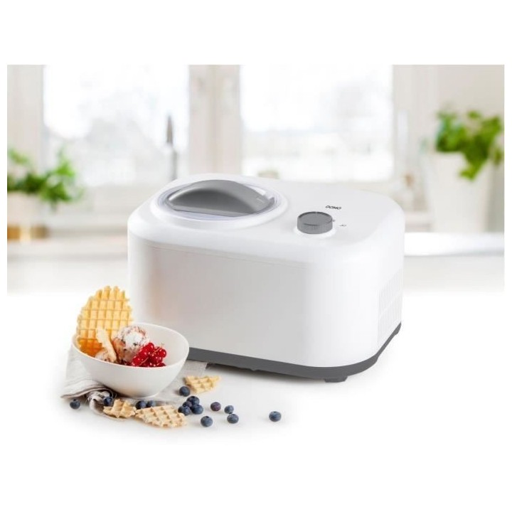 DOMO DO9243I - Sorbetiere avec compresseur intégré - 1L - 3 fonction