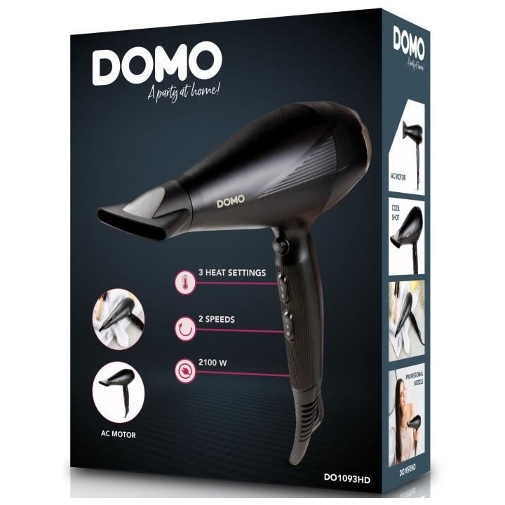 DOMO - DO1092HS - Lisseur numérique - Revetement céramique - Bouton