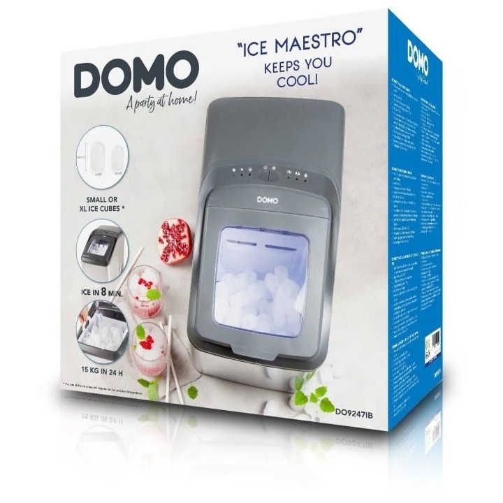 Machine a glaçons Pro - DOMO - DO9247IB - 2,8 litres - 145 W - Glaço