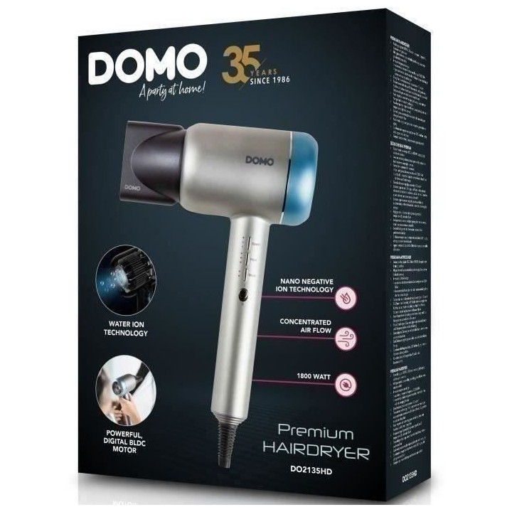 Seche-cheveux - DOMO - DO2135HD - 1800W