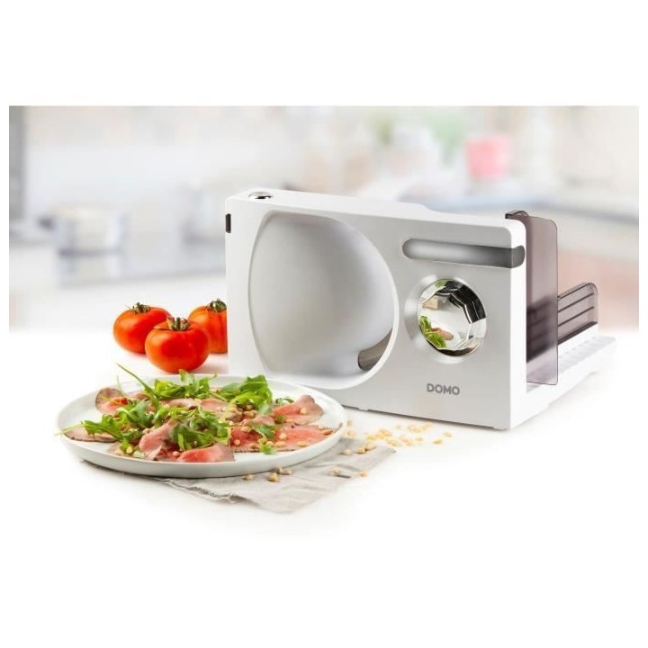 Trancheuse - DOMO - diametre 17cm - Réglage coupe 1 a 15 mm - 120W