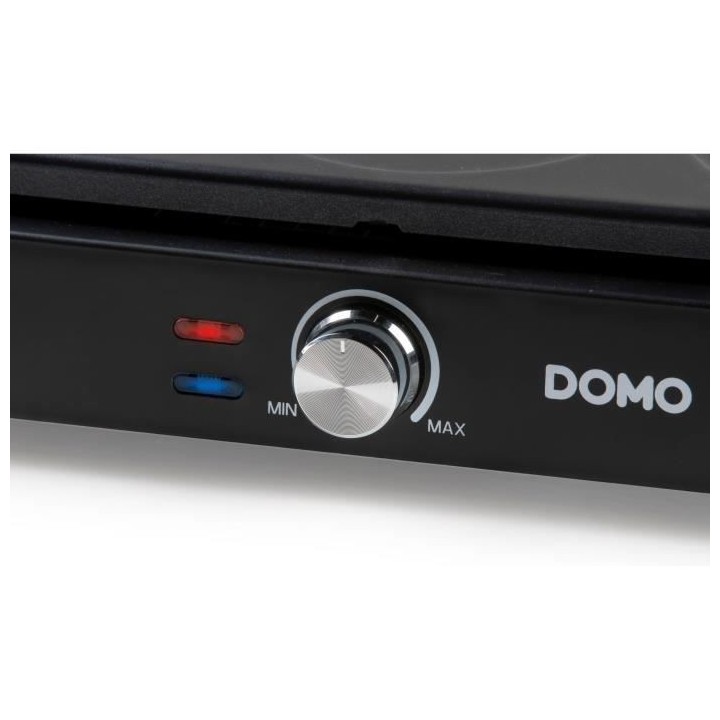 Wok et plaque de cuisson a crepes DOMO - 2 en 1 - 6 poëlons - 1000 W