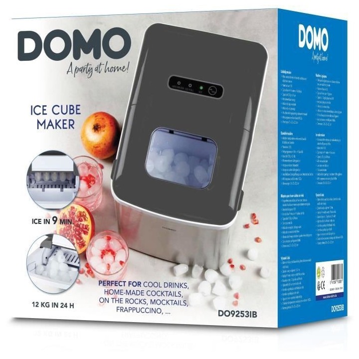 Machine a glaçons - DOMO - DO9253IB - 1,8 litres - 120 W - Glaçons e