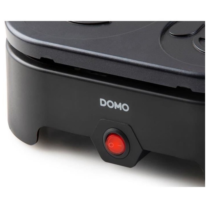 Crépiere DOMO - 4 crepes - Motifs EMOJI - revetement anti-adhésif -