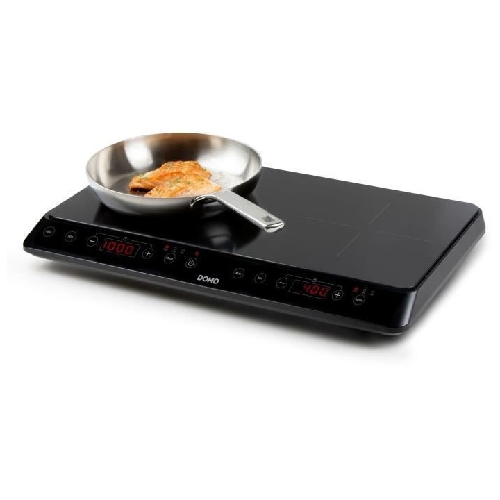 Plaque a induction - DOMO - 2 feux - 56 x 34 x 7 cm - DO338IP