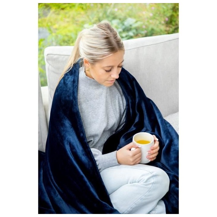 Couverture chauffante DOMO - 10 positions de chaleur - Molleton flanel