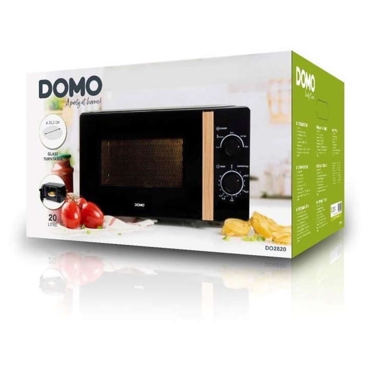 Four micro-ondes DOMO DO2820 - 20L - 700W - Minuterie 35mn - Fonction