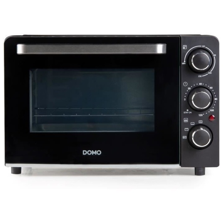 Mini four électrique DOMO DO807GO - 20 L - noir - chaleur haut et bas