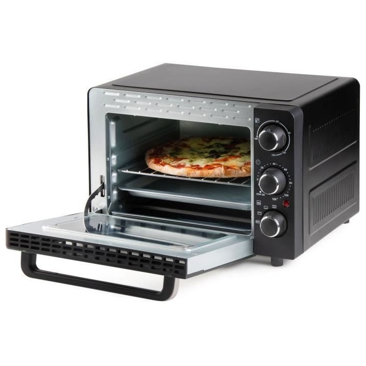 Mini four électrique DOMO DO807GO - 20 L - noir - chaleur haut et bas