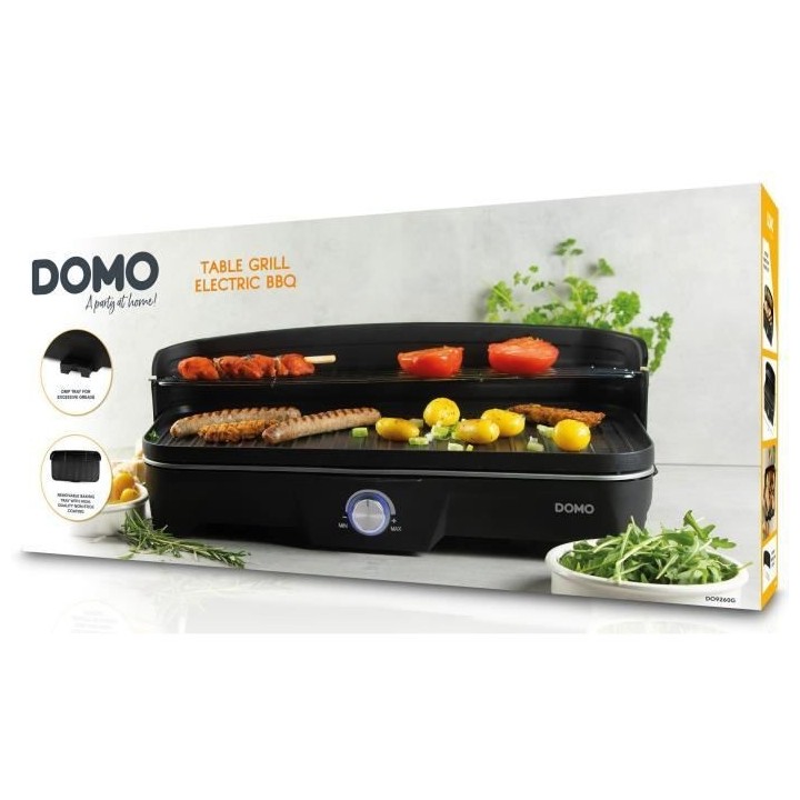 Grill de table - BBQ Electrique - DOMO - DO9260G - 2200W