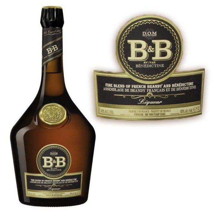 Liqueur Benedictine B&B - Liqueur de Benedictine & Cognac - France - 4
