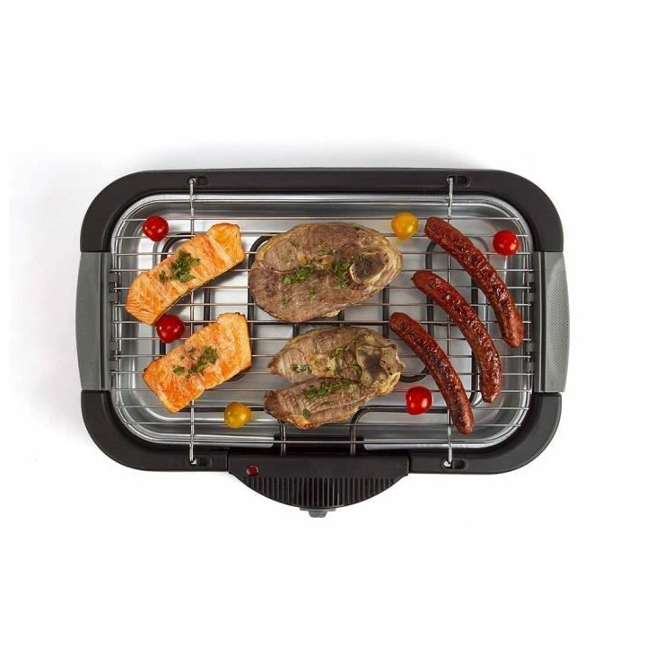 Barbecue électrique de table DOMOCLIP DOC153 - Noir - 2000W - Surface