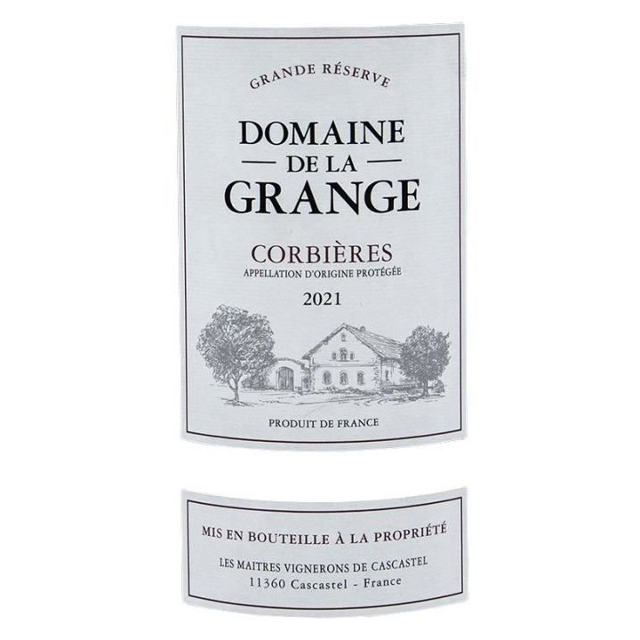 Domaine de la Grange Corbieres - Vin rouge du Languedoc Roussillon