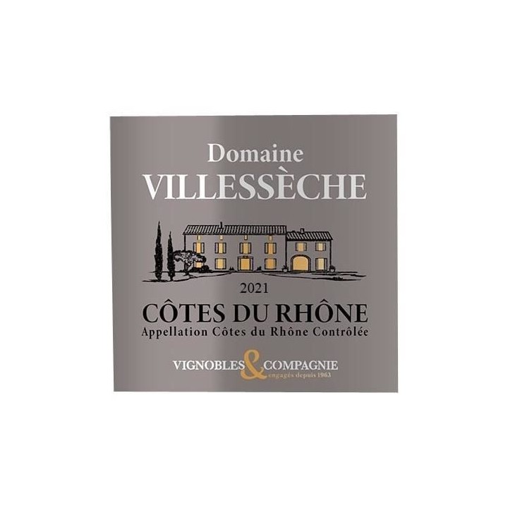 Domaine Villesseche 2021 Côtes du Rhône - Vin blanc de la Vallée du
