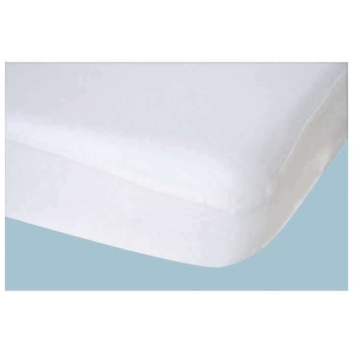 Drap housse tout en 1 Uni - DOMIVA - Jersey - Imperméable et respiran