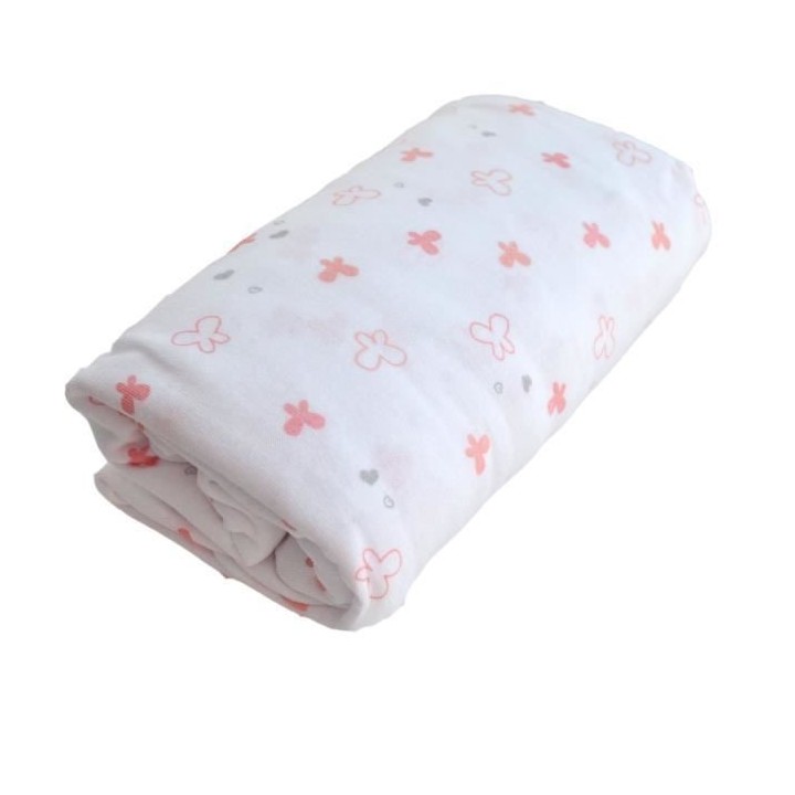 Drap housse - DOMIVA - LAPINOU - Imprimé - 60x120 cm