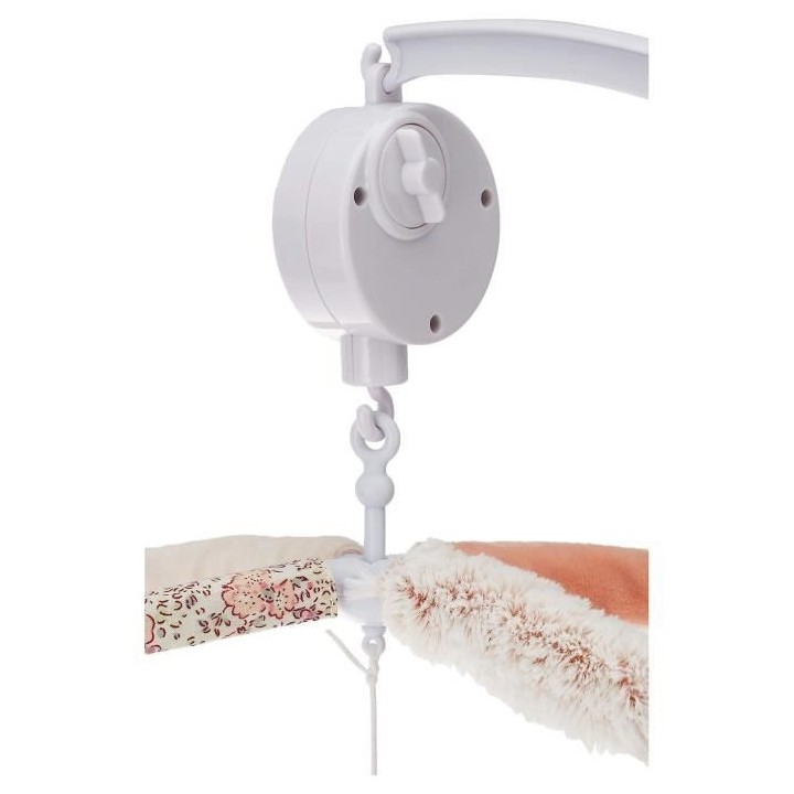 DOMIVA Mobile musical Lapinou - Arche PVC - Peluches amovibles - Blanc