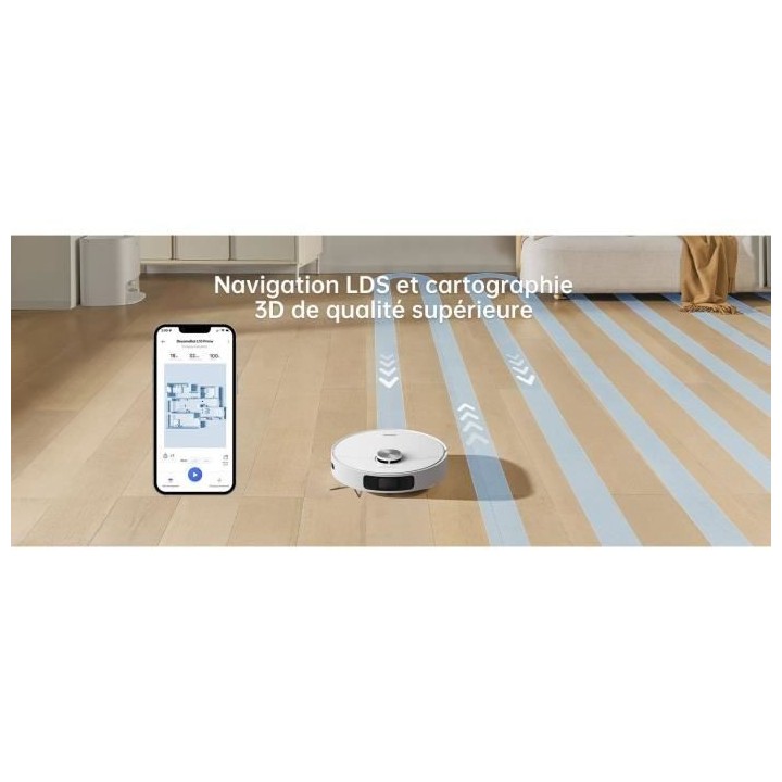 Dreame L10 PRIME - Robot Aspirateur Laveur avec Station de Vidage et A