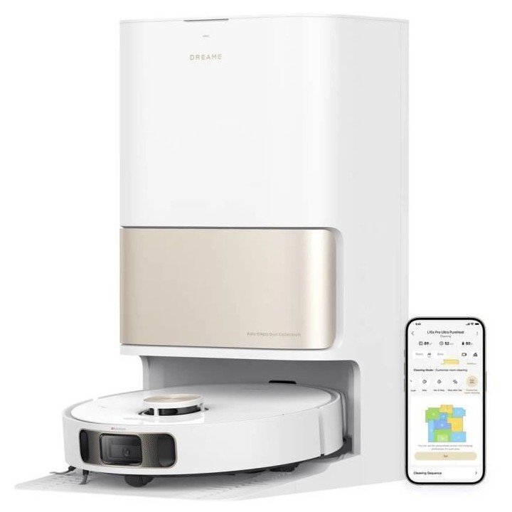 NEW Dreame L10s Pro Ultra Heat - Robot Aspirateur Laveur - Auto-Nettoy