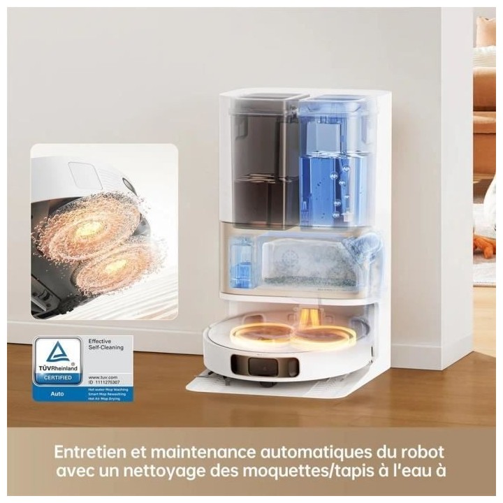 NEW Dreame L10s Pro Ultra Heat - Robot Aspirateur Laveur - Auto-Nettoy