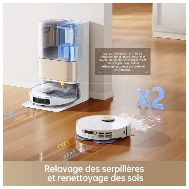 NEW Dreame L10s Pro Ultra Heat - Robot Aspirateur Laveur - Auto-Nettoy