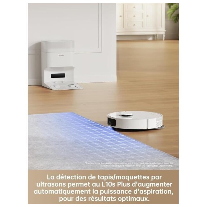 NEW DREAME L10sPlus - Robot Aspirateur Laveur avec Vidage Automatique