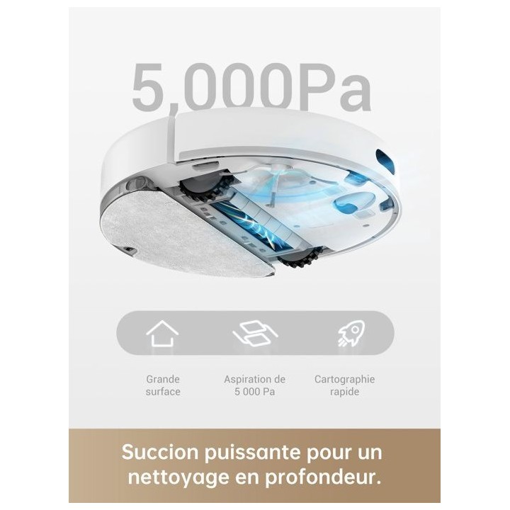 Dreame D10s - Aspirateur Robot Laveur 2 en 1 - Navigation LDS - 5000 P