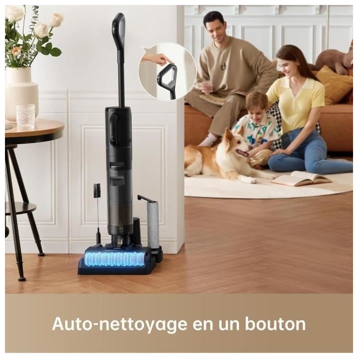 Aspirateur balai Dreame H12 DUAL Nettoyeur eau et poussiere avec des a