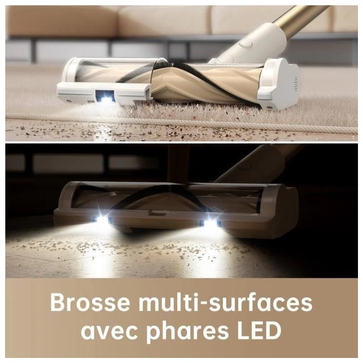 NEW DREAME R10 - Aspirateur Balai sans Fil - Puissance 120AW, Autonomi