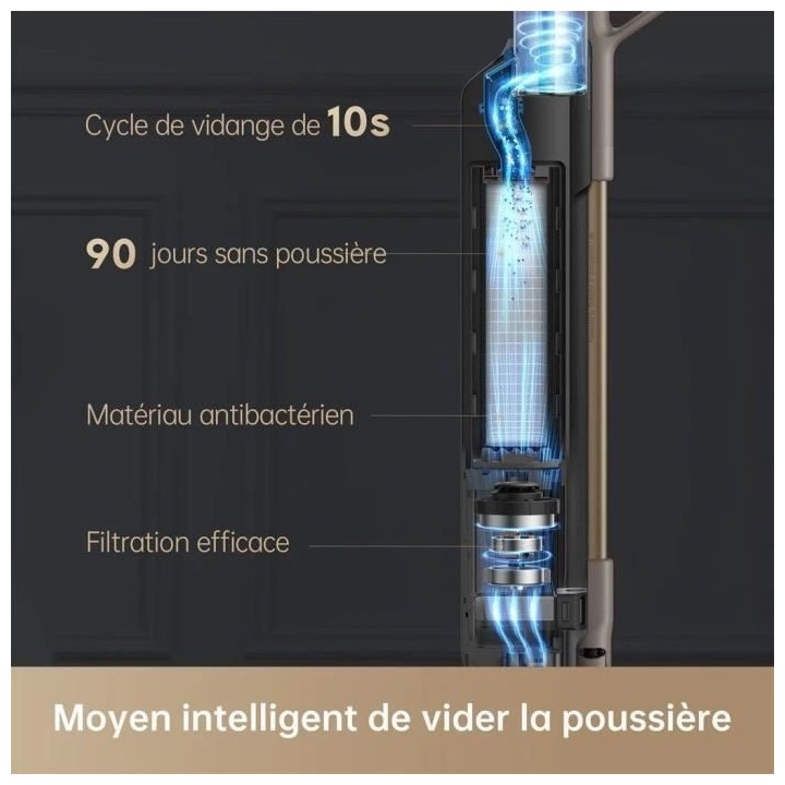 NEW Aspirateur Balai sans fil DREAME Z10 Station avec Auto Vidage - 90