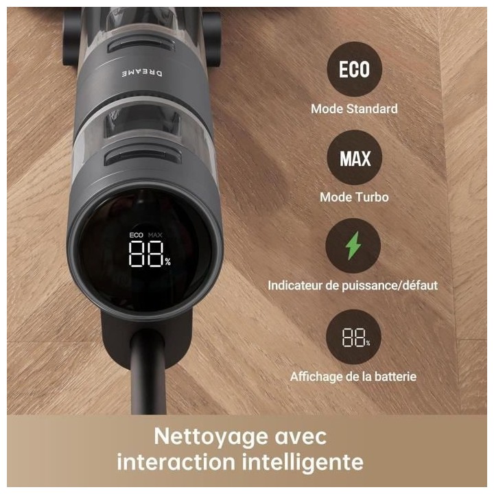 DREAME H11 CORE - Aspirateur Laveur 2 en 1 - Nettoyage de Pointe - Bro