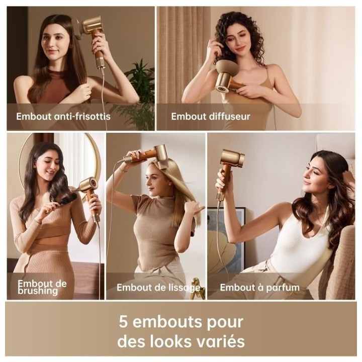 Seche-cheveux a grande vitesse - DREAME - HAIR MIRACLE - Faible bruit