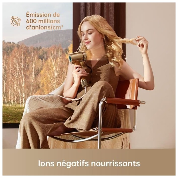 Seche-cheveux a grande vitesse - DREAME - Hair Miracle - Avec 5 embout