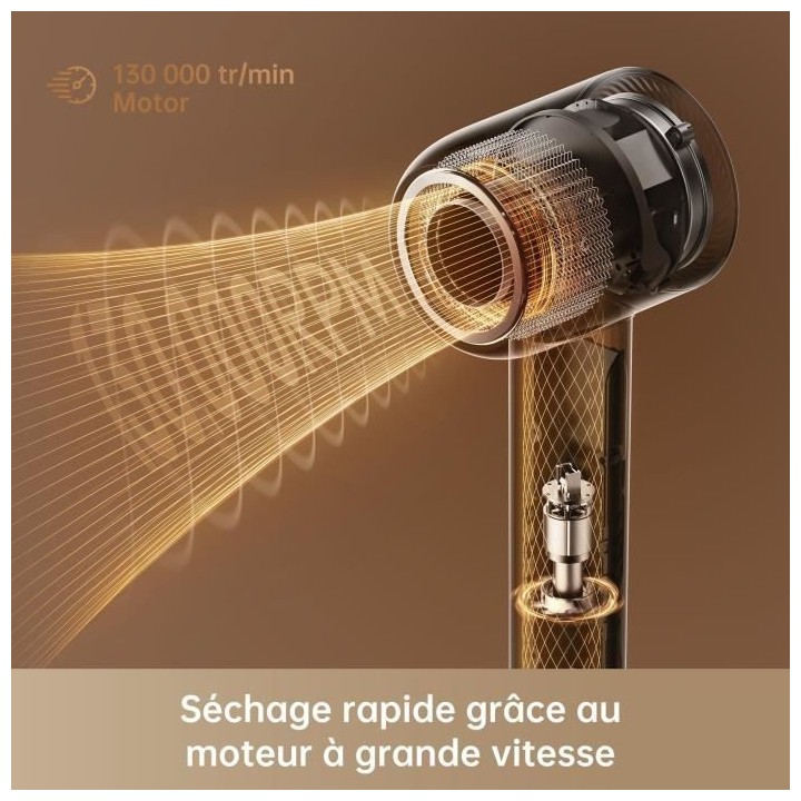 Seche-cheveux a grande vitesse - DREAME - Hair Miracle - Avec 5 embout
