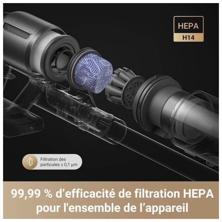 NEW DREAME Z30 - Aspirateur Balai sans Fil - Puissance 310 AW - Autono