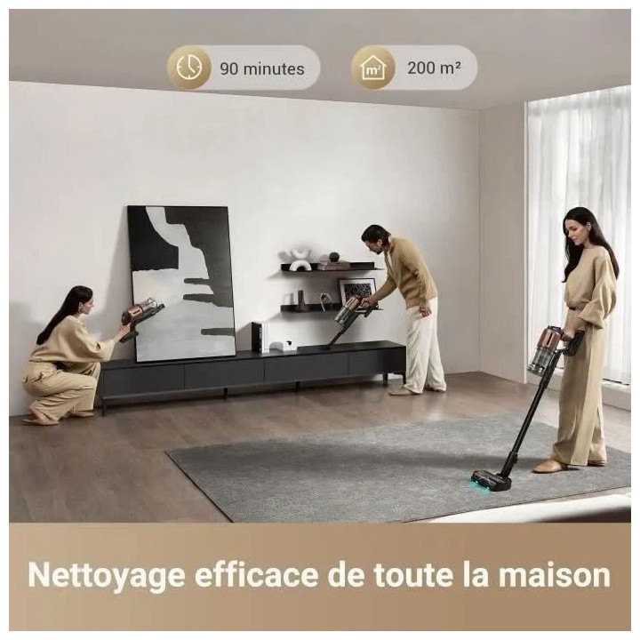 DREAME Z20 - Aspirateur Balai sans fil - 90 min - 250 AW