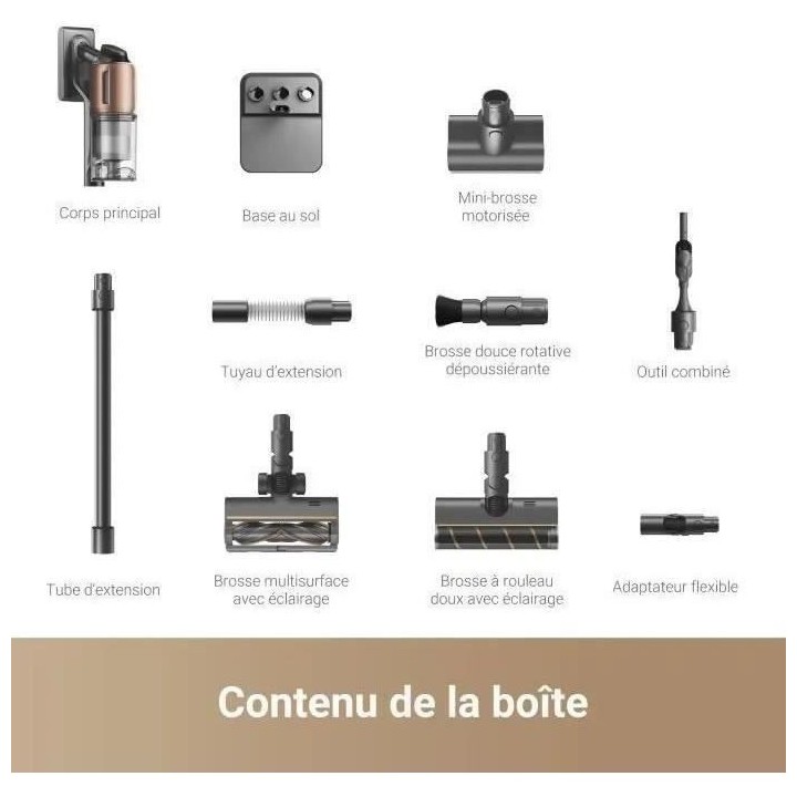 DREAME Z20 - Aspirateur Balai sans fil - 90 min - 250 AW