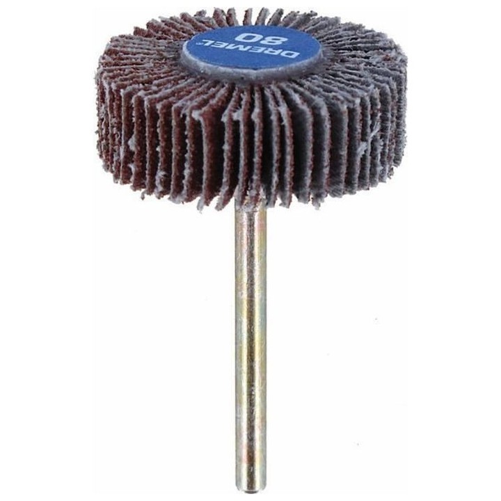 Polissoir a lamelles DREMEL 502 (Grain 80, Diametre 28,6mm, Pour Ponce