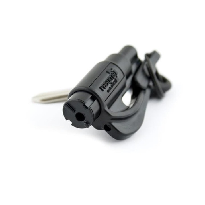 RESQ ME Porte-clés brise vitres et coupe ceinture - Noir