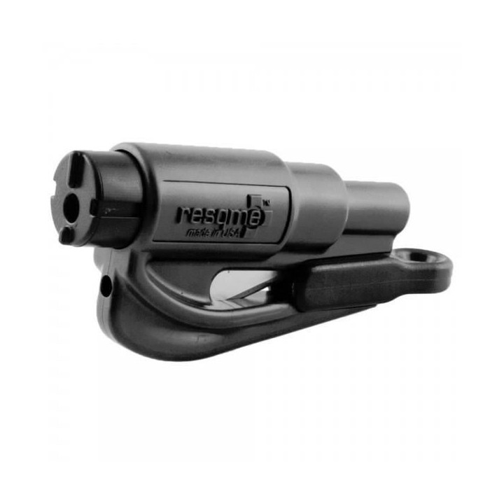 RESQ ME Porte-clés brise vitres et coupe ceinture - Noir