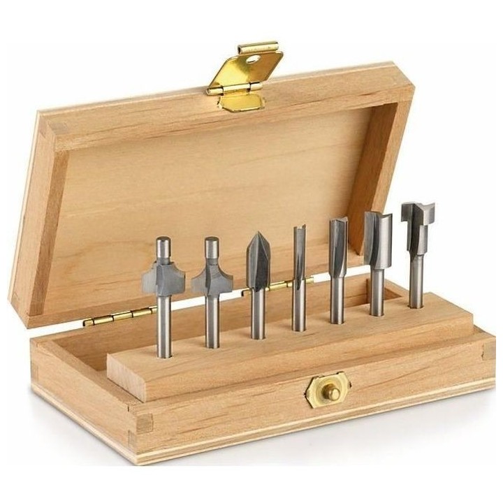 Kit de 7 fraises a defoncer DREMEL - Outils multifonctions rotatifs