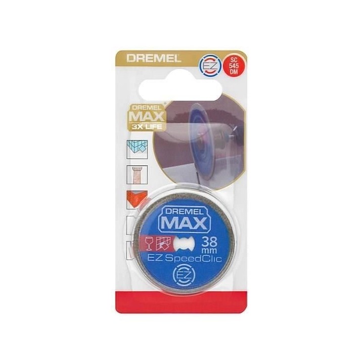 Disque Diamant Haute longévité EZ SpeedClic Dremel Max S545 - ø38mm