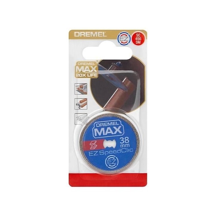 Disque dé découpe haute longévité EZ SpeedClic Dremel Max S456 -