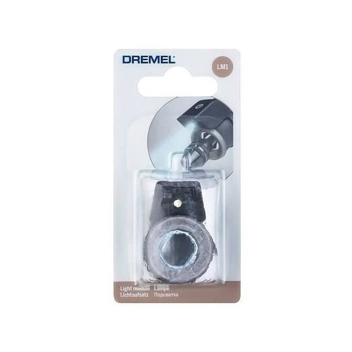 Module d'éclairage Dremel - LM1 - LED 360° - Noir et gris